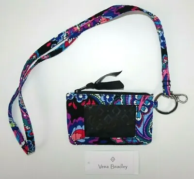 Vera Bradley Zip ID Case And Lanyard Set HAYMARKET PAISLEY • $19.99