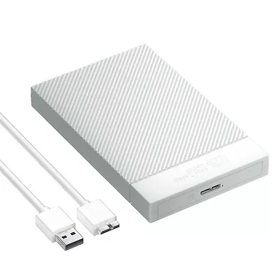 Hard Drive Enclosure USB 3.0 To SATA 2.5  External HDD SSD Case Disk White • $8.99