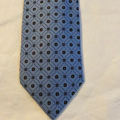 E. Marinella Napoli Blue Brown Men's Neck Tie BY L: 60  Made In Italy • $75.99