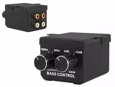 UK Car Bass RCA Levels Volume Subwoofer Amplifier Equalizer Crossover Control!! • £14.99