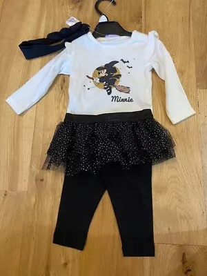 £9.99 • Buy Disney Baby Girls Minnie Mouse Halloween Fancy Dress Costume Outfit 12- 18 Mths