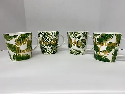 New Coffee Mug Set 4 Printed - Aloha Wild Heart Paradise Tropical Lov • $19.99