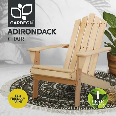 $69.95 • Buy Gardeon Outdoor Furniture Chairs Table Lounge Setting Patio DIY Adirondack Chair