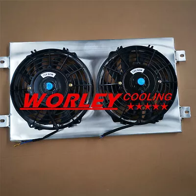 Aluminum Shroud + Fan*2 For VW GOLF MK1 MK2 GTI/SCIROCCO 1.6 1.8 8V MT Manual • $145