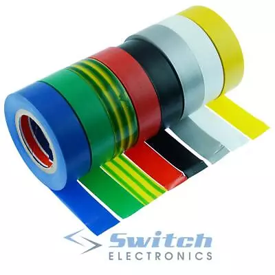 Electrical PVC Insulation Insulating Tape Flame Retardant 19mm X 20 Metres • £3.59