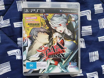 Persona 4 Arena Complete With Arrange Soundtrack CD PS3-- Free Express Post   • $80