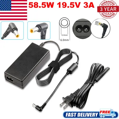 $11.49 • Buy FOR SONY Vaio VGP-AC19V37 Power Supply Cord Laptop Notebook AC Adapter Charger