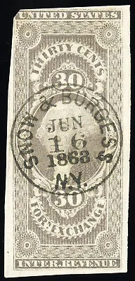 US Stamps # R51a Revenue Used F-VF Neat Cancel Scott Value $200.00 • $70
