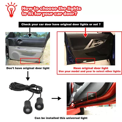 $17.47 • Buy Car Door Welcome Projector Laser Ghost Shadow Courtesy Light Universal