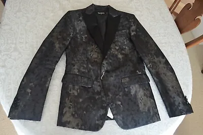 Dsquared2 Metallic Camouflage Tuxedo Blazer Sz 36 $2500 • $499