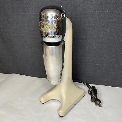 Vintage Myers Bullet Milkshake Mixer Cream Enamel W/Cup - TESTED • $137