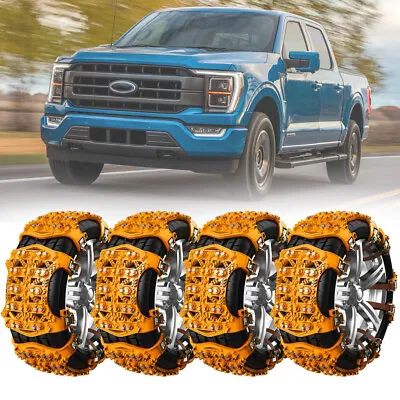 Truck Wheel Tire Snow Emergency Anti-skid Chains For Ford F-150 F-250 F-350 • $57.03