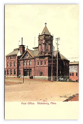 Postcard Post Office Vicksburg Miss. Mississippi • $5.24