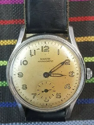£169.94 • Buy MARVIN MILITARY VINTAGE RARE WATCH- CAL.520 - 50's