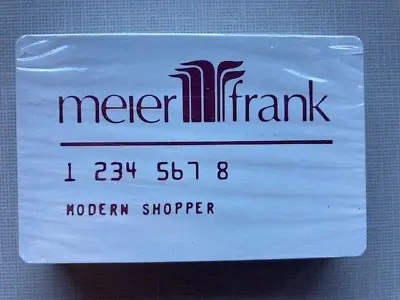 Vintage Meier Frank  Credit Card  Promotional Playing Card Deck • $12.50