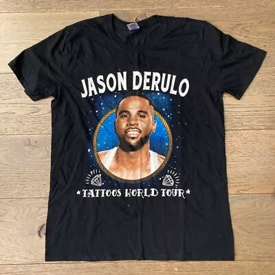 Jason Derulo 2014 Tattoos World Tour T Shirt - Black Men's M Women's L • £13.65