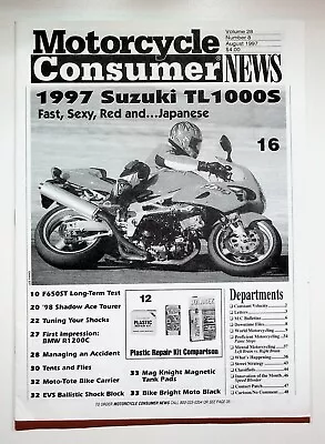 1997 August Motorcycle Consumer News Magazine Suzuki TL1000S BMW F650ST R1200C • £7.99