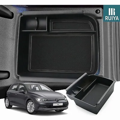 RUIYA Car Center Armrest Storage Box Organizer Tray For 2022-2024 VW Golf R GTI • $18.99