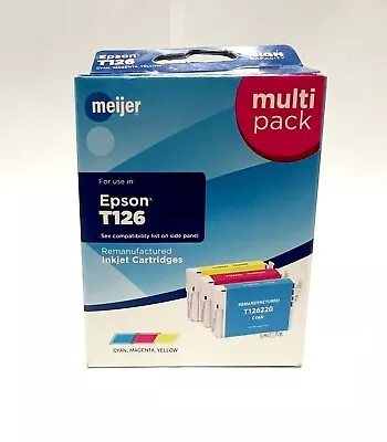 Meijer Remanufactured Ink Cartridges For Epson T126 - COLOR (C M Y) • $5.98