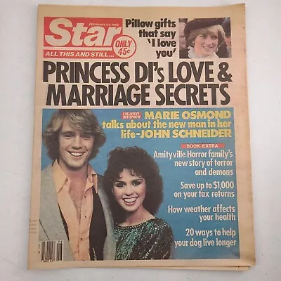 Star February 23 1982 Princess Di Marie Osmond Cindy Williams Jodie Foster • £12.02