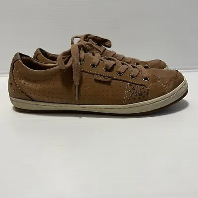 Taos Shoes Womens 10 Freedom Comfort Sneakers Fre-12810 Brown Leather Lace Up • $21.60