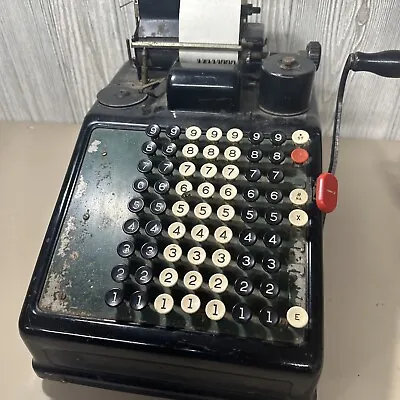 VINTAGE Burroughs 8 Column Mechanical Machine Calculator  • $45