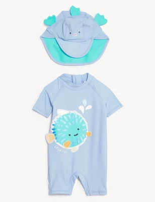 RRP £19 Marks & Spencer 2pc Fish Swim Set (0-3 Yrs) • £14.99