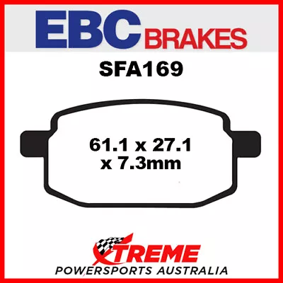 Yamaha YW 100 T Booster BWs 1996 HH Sintered Front Brake Pad EBC SFA169HH • $29.95