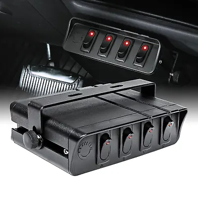 True Mods 4-Gang 12V Rocker Switch Box [20 Amp Max.] [12 AWG Wires][12 Volt DC]  • $36.25