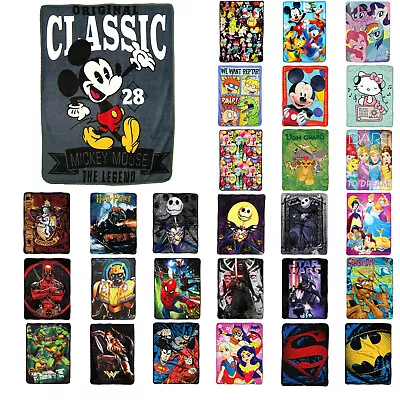 New Entertainment Characters Super Soft Plush Large Throw Blanket 46 X60  • $36.43