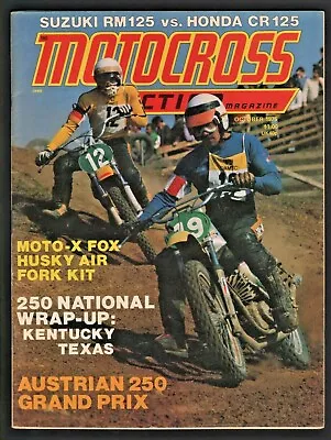 1975 October Motocross Action - Vintage Motorcycle Magazine- New Castle Kentucky • $43.66