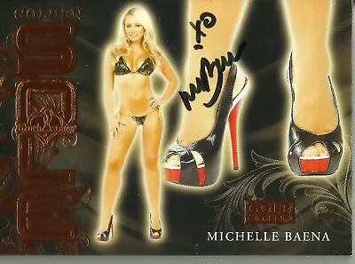 Benchwarmer Gold Edition 2020 -michelle Baena - Signed Copper Foil Sole Card 3/5 • $10.67