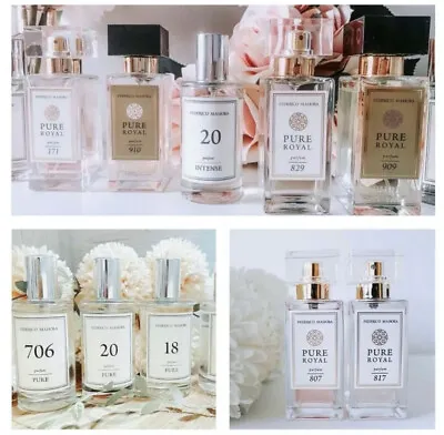 £16.90 • Buy FM Pure & Royal Fragrance Perfume Scents 50ml 📦 Fast & Free Shipping 📦
