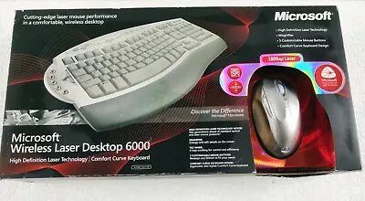 Microsoft Wireless Laser Desktop 6000 Keyboard And Mouse • $194.99