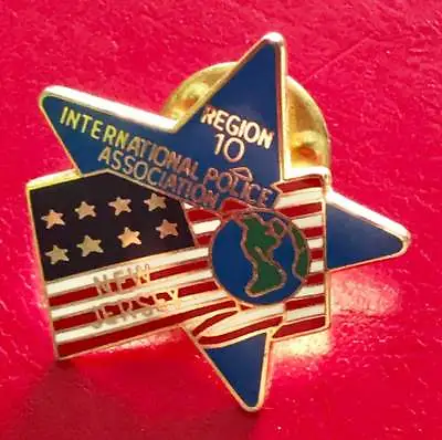 £10 • Buy Region 10 New Jersey International Police Association Enamel Pin Badge USA