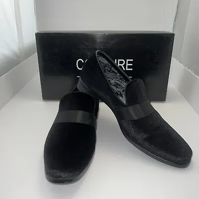 Men's Couture 1901 Black Velvet Loafers Slip On Shoes Size 7M • $59.99