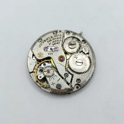 Juvenia MFG Cal.604 Manual Winding 21 Jewels Vintage Watch Movement For Parts • $60