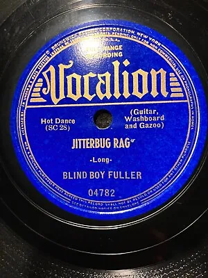 $67 • Buy Blues 78 Rpm Blind Boy Fuller Vocalion 04782