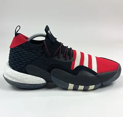 Adidas Trae Young 2 Chinese New Year Mens 10 Red Black Shoes Sneakers IF2163 • $38.21