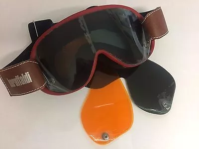 Baruffaldi Speed 4 Motorcycle Goggles In Red With 3 Lenses (708216) *brand New* • $74.66