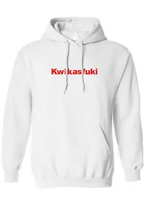 Funny Rude Kawasaki Inspired Kwikasfuki Hoodie Mens Womens Birthday Gift Present • £19.99