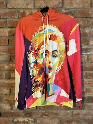 Marilyn Monroe European Graffiti Lightweight Hoodie Women’s Front And Back L • $24.95