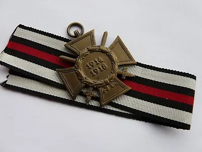 £19.99 • Buy Original German WW1 Hindenburg Cross Medal With Swords. With Ribbon (5770)