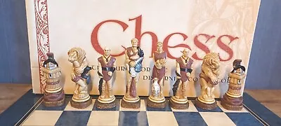 Chess Spartacus The Gladiator Hand Painted Chess Set. Rome Vintage SAC 13cm King • £199.95