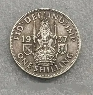 Edward Viii Silver Plated Scottish Shilling 1937 Rare • £6.59