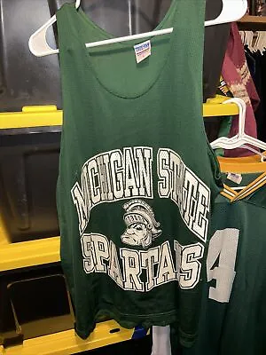 Vintage Michigan State Spartans Jersey 90’s True Fan Men’s L Basketball... • $19.99