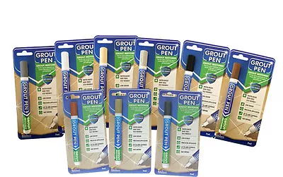 *grout Pen* Revives & Restores Tile Grout Anti-mould Now Available In 11 Colours • £3.99