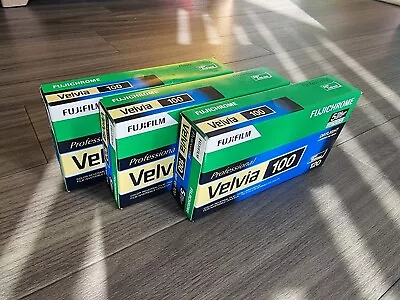 Fujichrome Velvia 100 Professional 120 - MF Film - E-6 - 5 Pack - Exp 07/2024 • £120