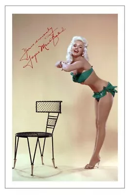 Jayne Mansfield Signed Autograph Photo Print  • £3.49