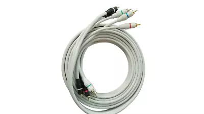 RCA Cable Five RCA Video + Audio Cord 12 Feet  RGB YPbPr Component Cable TV DVD • $5